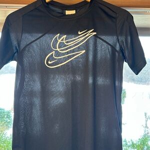 Nike Black Tee with White Graphic